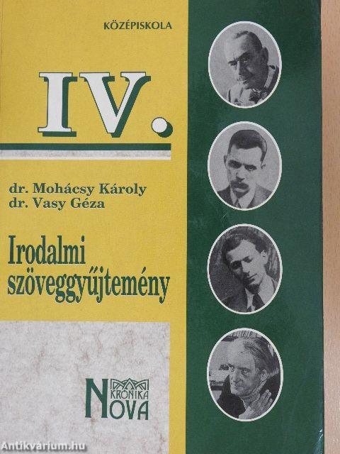 Irodalmi szöveggyűjtemény IV.