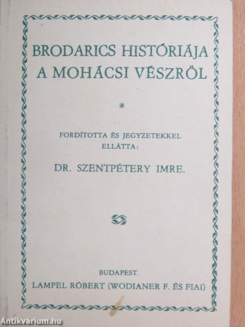 Brodarics históriája a mohácsi vészről