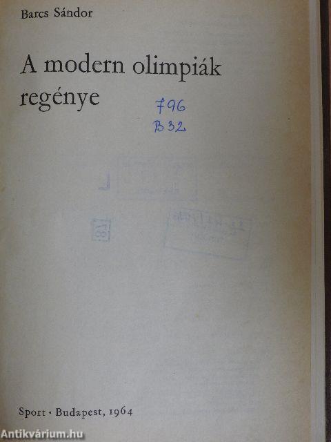 A modern olimpiák regénye