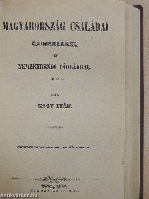 Magyarország családai czimerekkel és nemzékrendi táblákkal IV. (töredék)