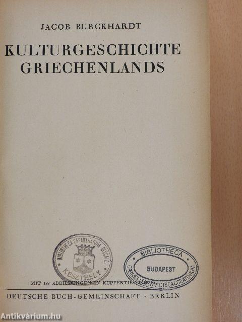 Kulturgeschichte Griechenlands