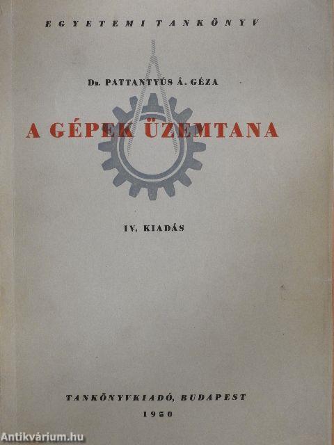 A gépek üzemtana