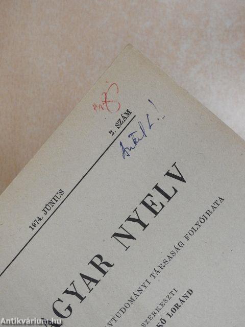 Magyar Nyelv 1974. január-december