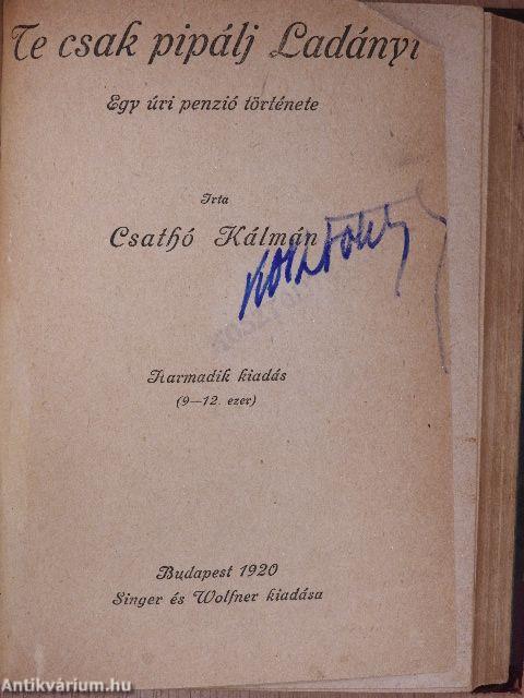 Bevezetés a zenekultúrába/Te csak pipálj Ladányi/A tizenkettedik
