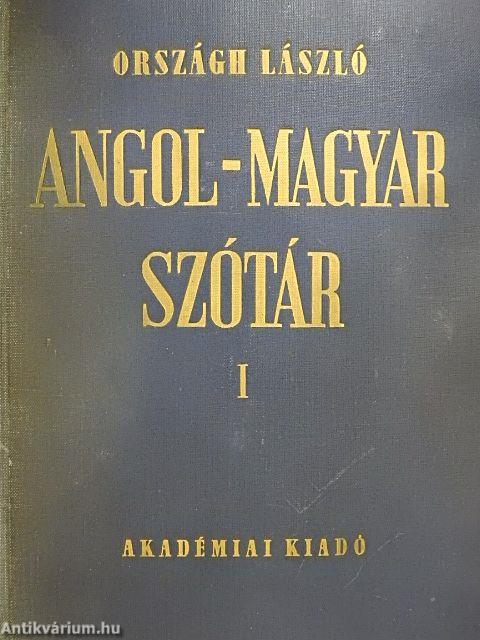 Angol-magyar szótár I-II.