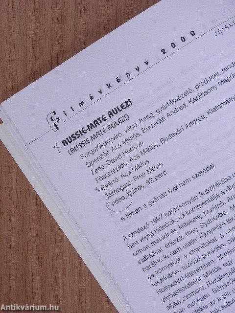 Filmévkönyv 2000