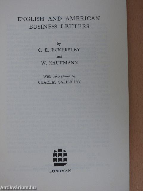 English and American Business Letters