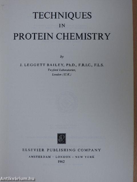 Techniques in Protein Chemistry