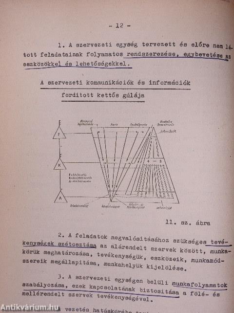 Olvasókönyv a vezetési ismeretek tanulmányozásához II.