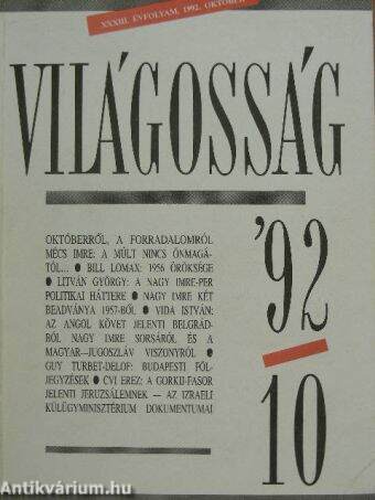 Világosság 1992. október