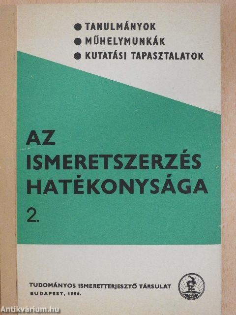 Az ismeretszerzés hatékonysága 2.