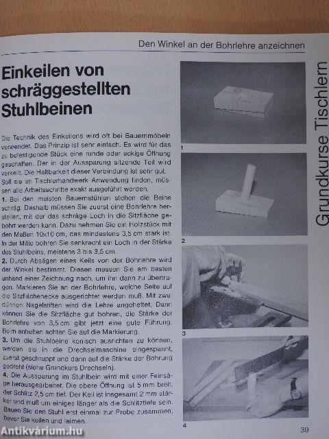 Selbst tischlern, drechseln und schnitzen