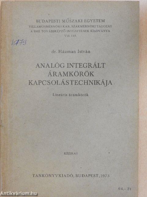 Analóg integrált áramkörök kapcsolástechnikája