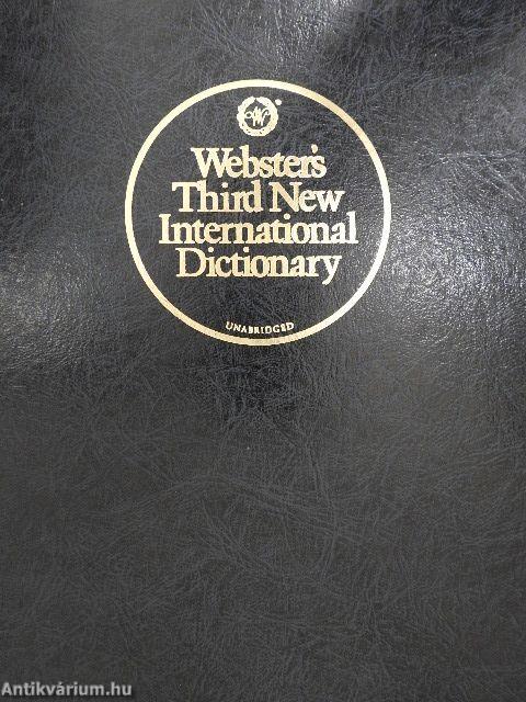 Webster's Third New International Dictionary of the English Language Unabridged