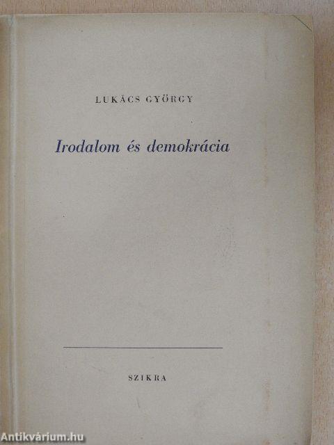 Irodalom és demokrácia