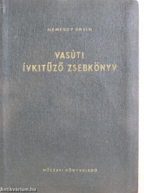 Vasúti ívkitűző zsebkönyv