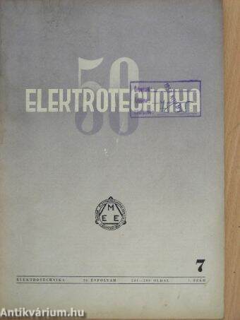 Elektrotechnika 1957. július