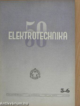 Elektrotechnika 1957. május-június