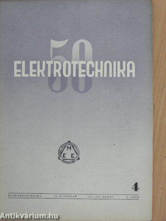 Elektrotechnika 1957. április