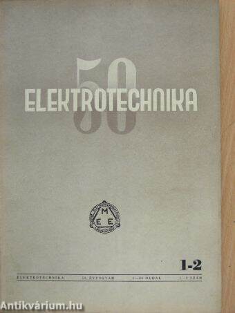 Elektrotechnika 1957. január-február