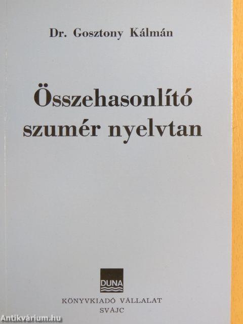 Összehasonlító szumér nyelvtan