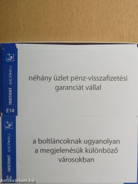 Tanulókártyák - Instant Szóbeli