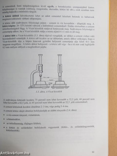 Építőanyagok I.