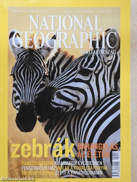National Geographic Magyarország 2003. szeptember
