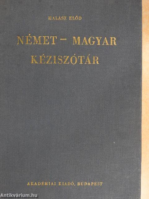 Német-magyar kéziszótár