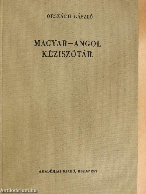 Magyar-angol kéziszótár