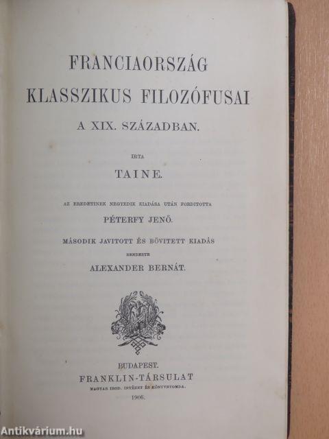 Franciaország klasszikus filozófusai a XIX. században