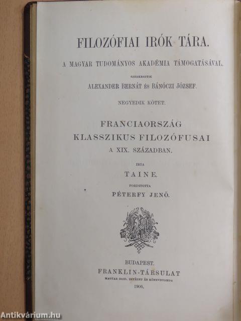 Franciaország klasszikus filozófusai a XIX. században