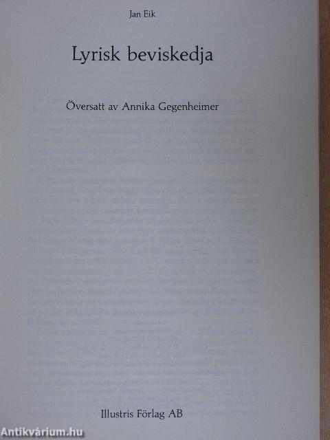 Lyrisk beviskedja