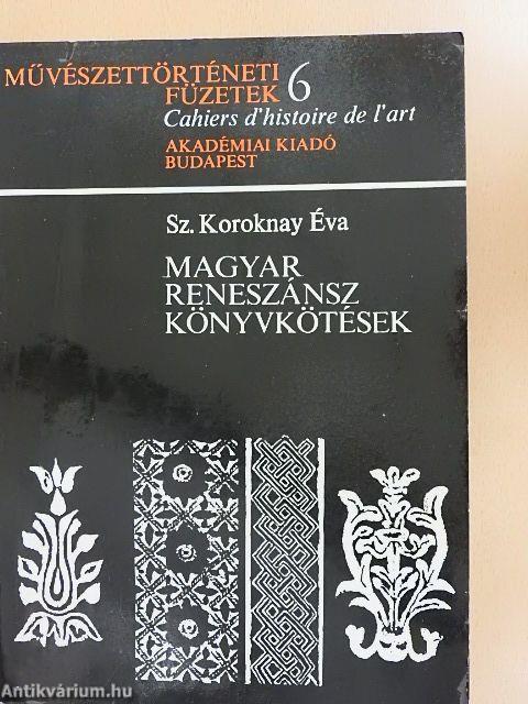 Magyar reneszánsz könyvkötések