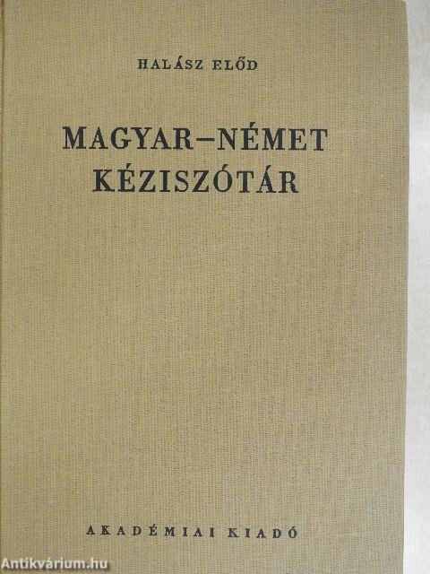 Magyar-német kéziszótár