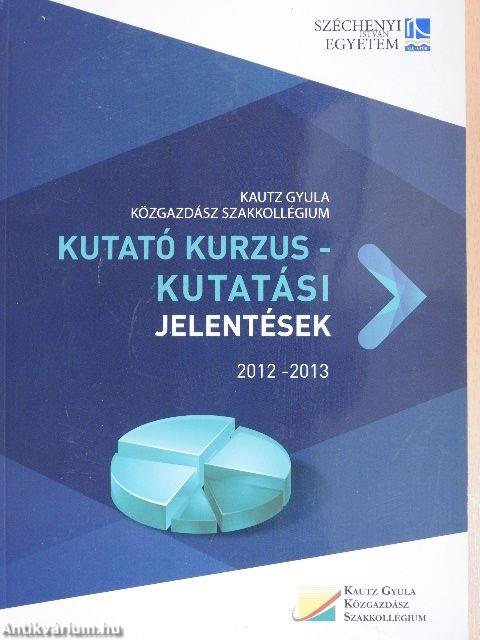 Kutató kurzus - Kutatási jelentések