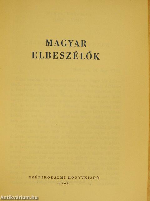 Magyar elbeszélők I-IV.