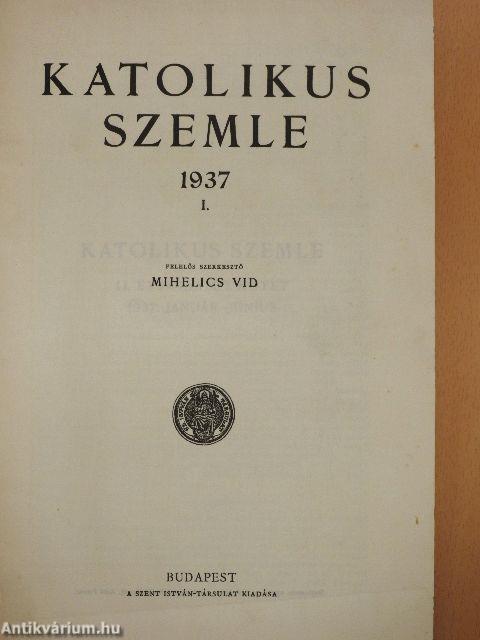 Katolikus Szemle 1937. január-december I-II.