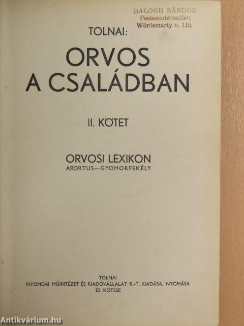 Orvos a családban II.