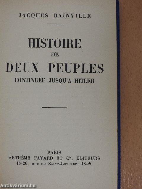 Histoire de deux peuples