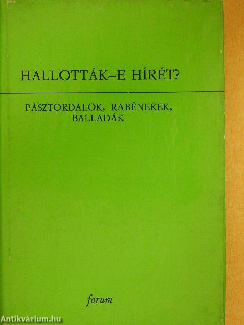 Hallották-e hírét?