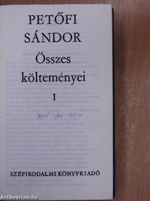 Petőfi Sándor összes költeményei I-II.