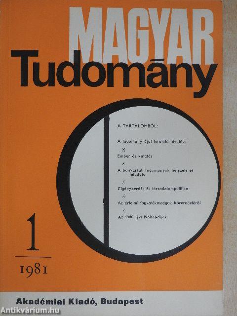 Magyar Tudomány 1981. január-december