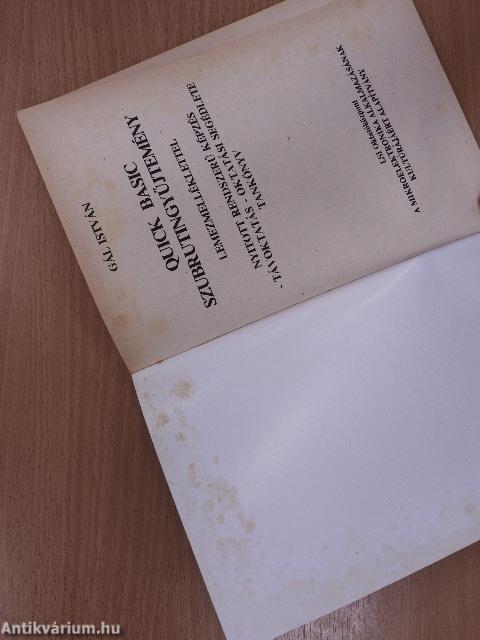 Quick Basic szubrutingyűjtemény