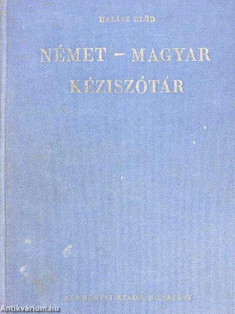 Német-magyar kéziszótár