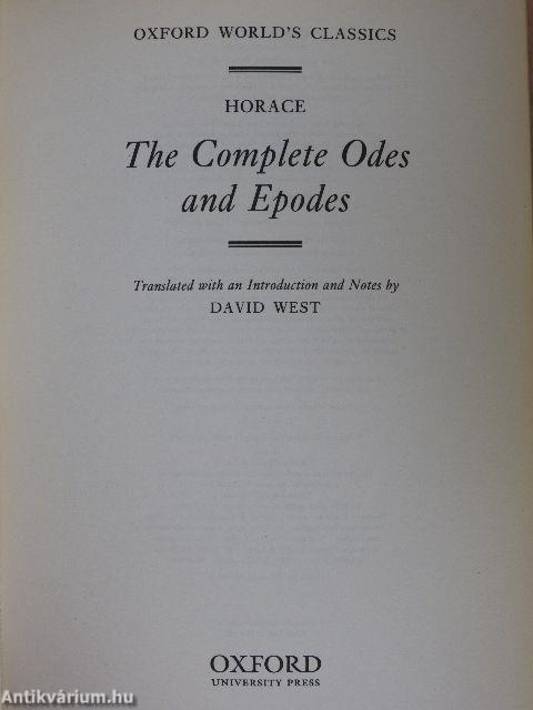 The Complete Odes and Epodes