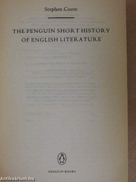 The Penguin Short History of English Literature