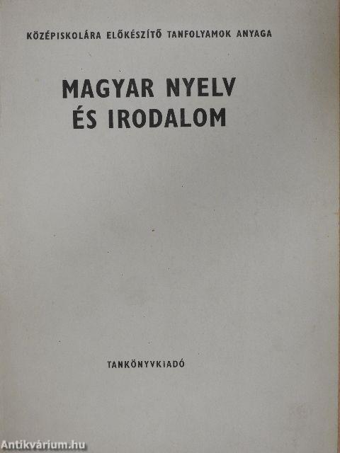 Magyar nyelv és irodalom