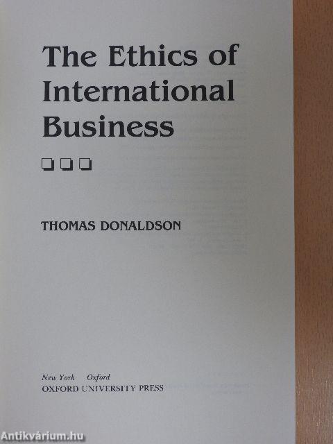 The Ethics of International Business