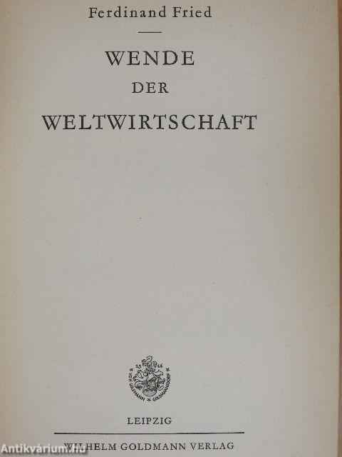 Wende der Weltwirtschaft